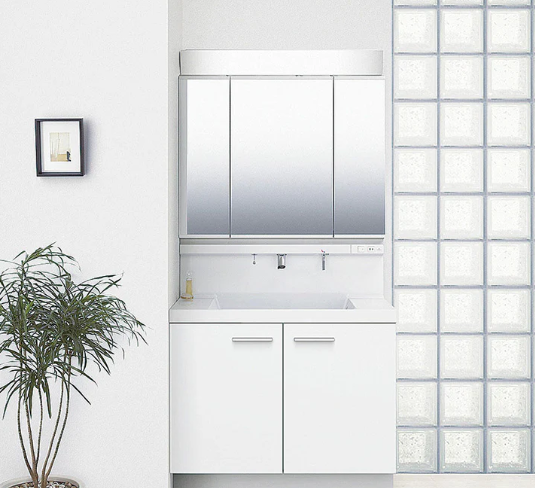 EV　500タイプ　W900　扉タイプ・3面鏡・LED照明（全収納）EBN-905SY･MEB-903TXS