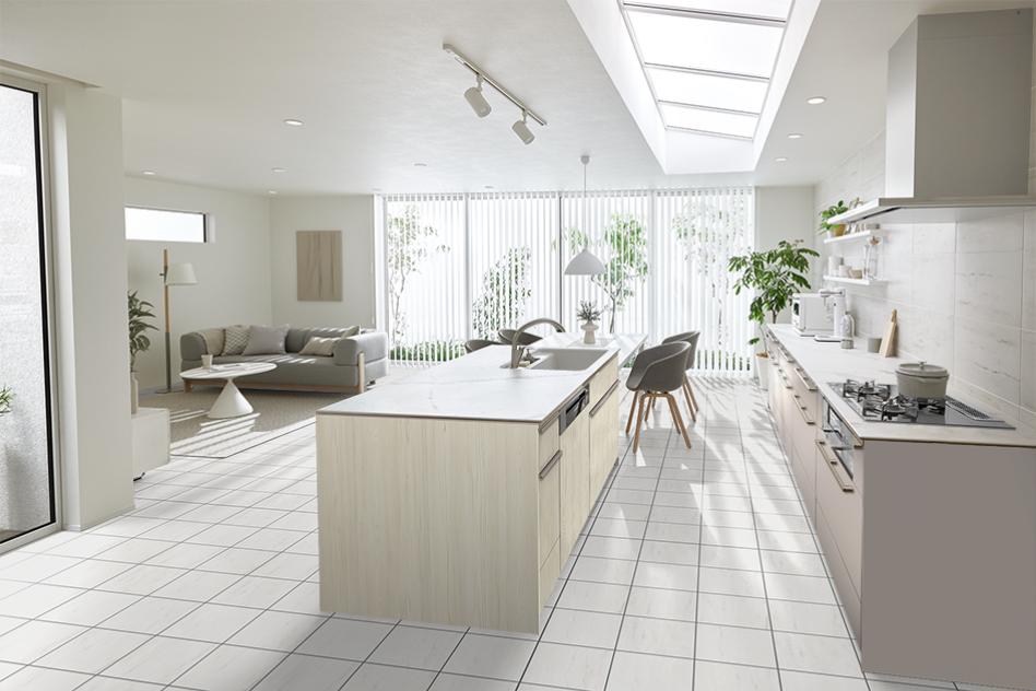 リシェル：オープン対面キッチン アイランドⅡ型