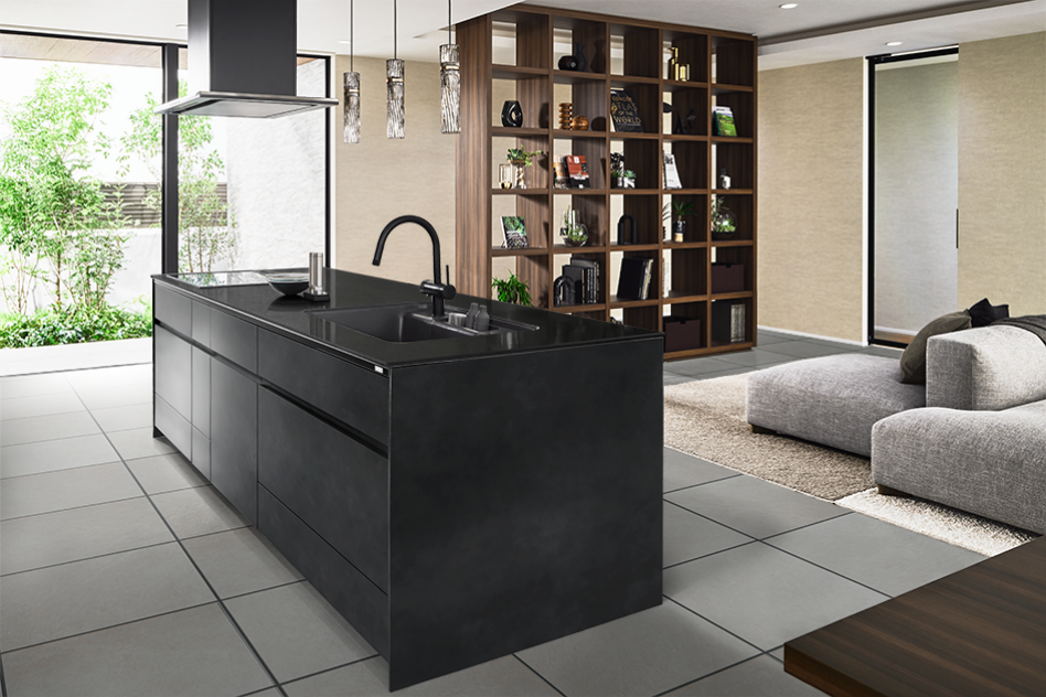 リシェル：オープン対面キッチン アイランド型